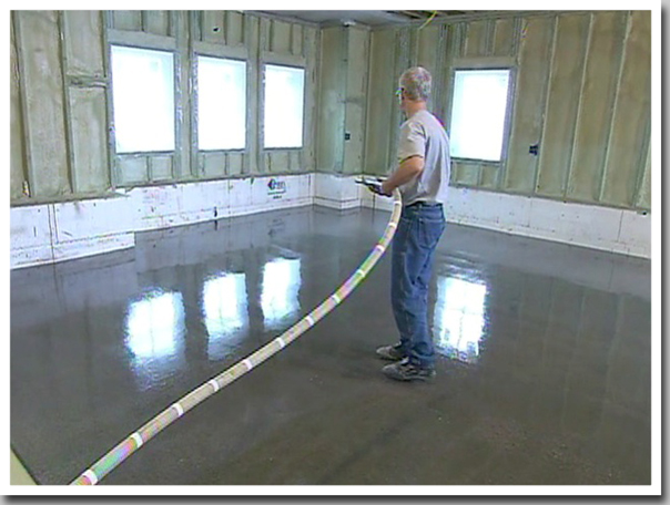 garage floor process quartz 1